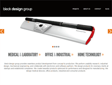 Tablet Screenshot of bleckdesigngroup.com